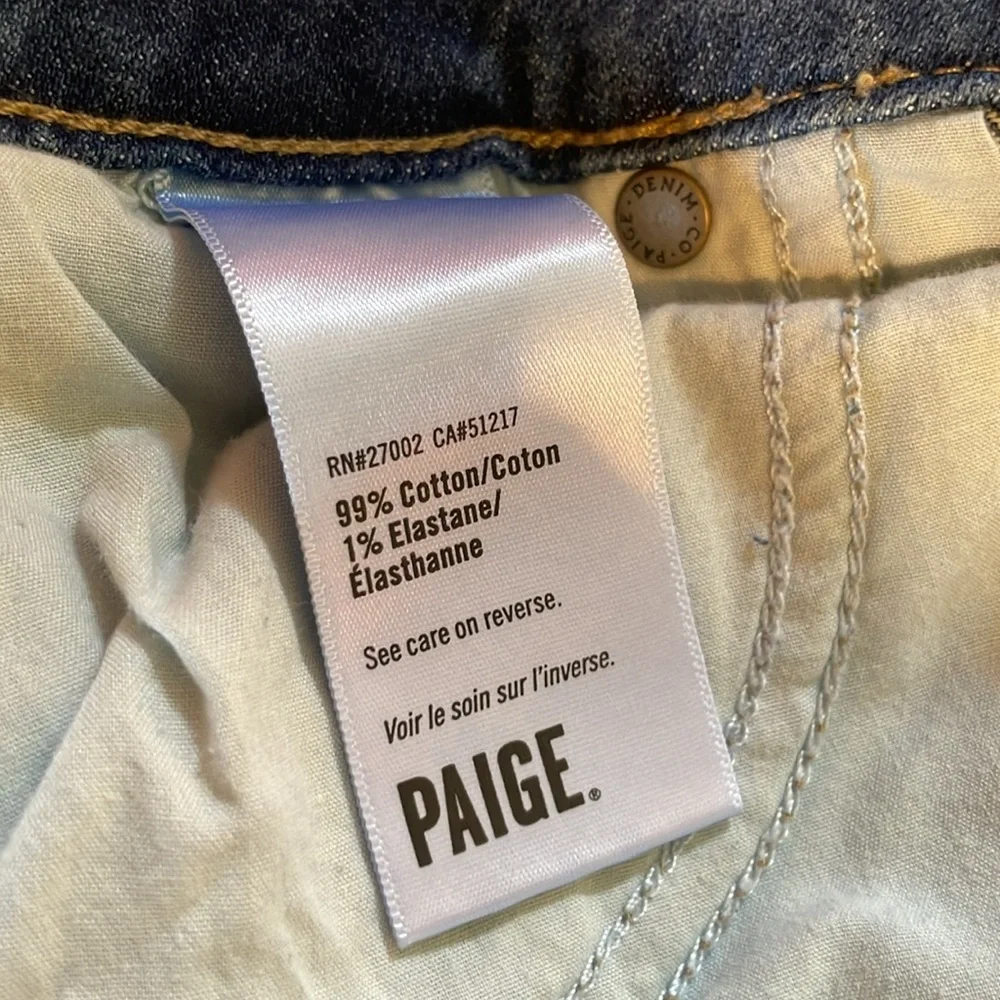 Paige Distressed Denim Shorts - Picture 9 of 10